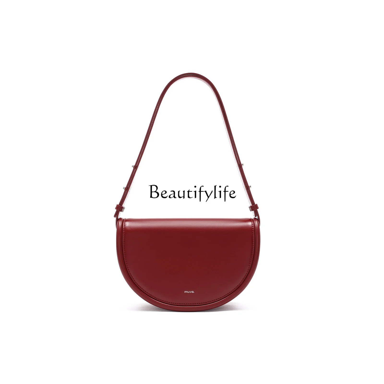 

Semi-Circular Saddle Bag Crossbody One-Shoulder High Sense Niche Ladies