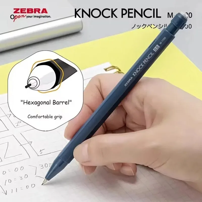 Original Japan Zebra KNOCK PENCIL,High Value MA117 Shake Out Lead Mechanical lapices for student aesthetic papeleria art supplie
