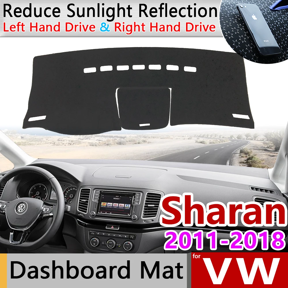 for VW Volkswagen Sharan 7N SEAT Alhambra 2011~2018 MK2 Anti-Slip Mat Dashboard Cover Pad Sunshade Dashmat Accessories 2013 2014