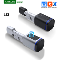RAYKUBE L13 Tuya BLE Smart Fingerprint Electronic Door Lock Cylinder Lock With Tuya/ Smart Life APP Keys IC Card/NFC Unlock
