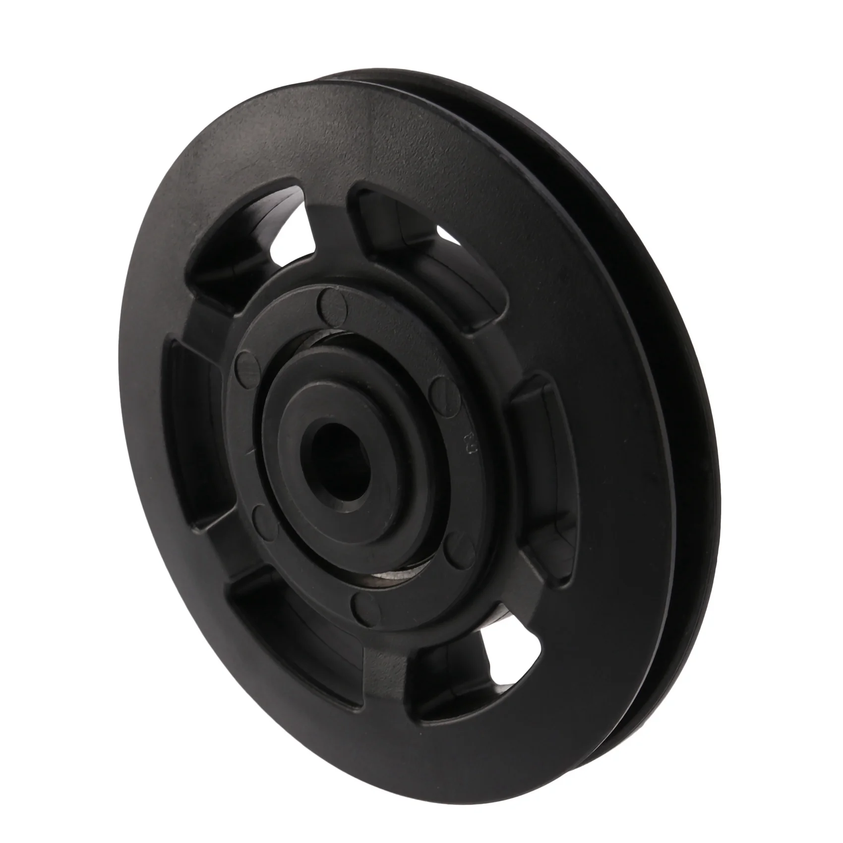 Vendas 95mm preto rolamento polia roda cabo ginásio equipamento parte wearproof