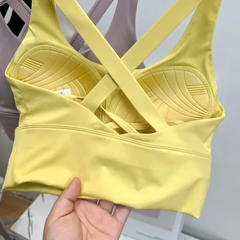 

Shockproof High-Intensity Exercise Fitness Bra All-In-One Cup Running Gathered Yoga Beauty Back Breathable Sports Bra for Women