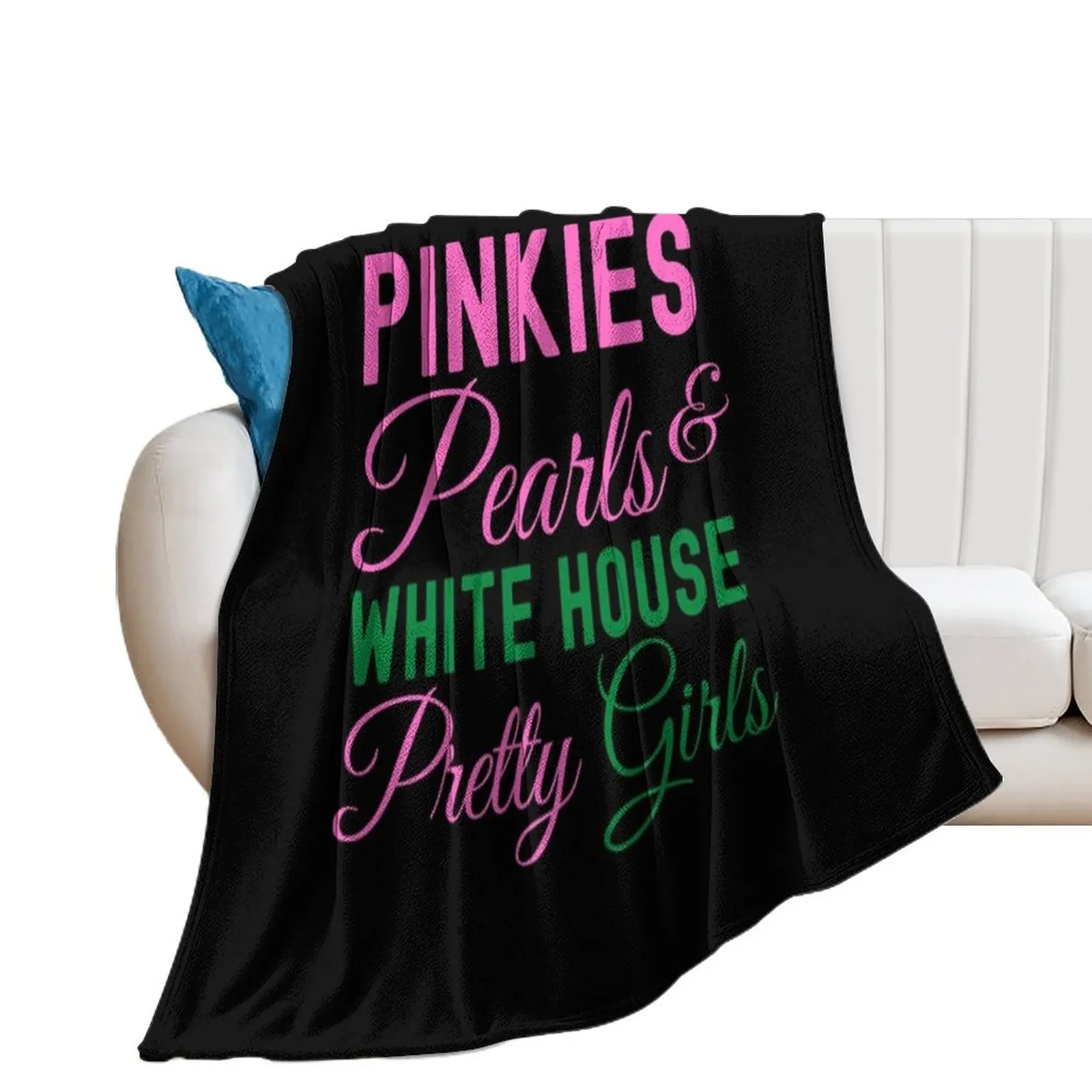 Pinkies Pearls White House Pretty Girls Kamala Harris Aka Throw Blanket Bed linens Beach valentine gift ideas Heavy Blankets