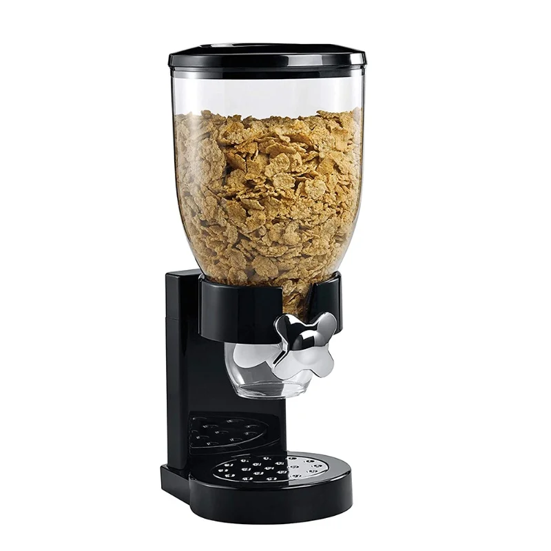 Dispensador de alimentos secos, dispensador individual de cereales, almacenamiento de alimentos, contenedor de comida para alimentos secos, dulces, arroz, Chocolate, patatas fritas, grano de avena