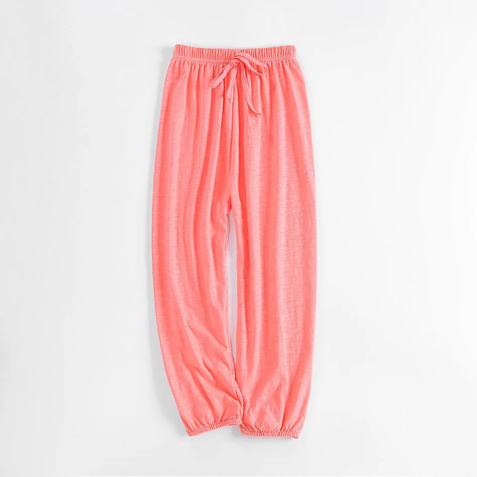 Girls Solid Color Loose Cotton Lantern Pants Girls Versatile Daily Pants Children Home Air Conditioning Sleepwear