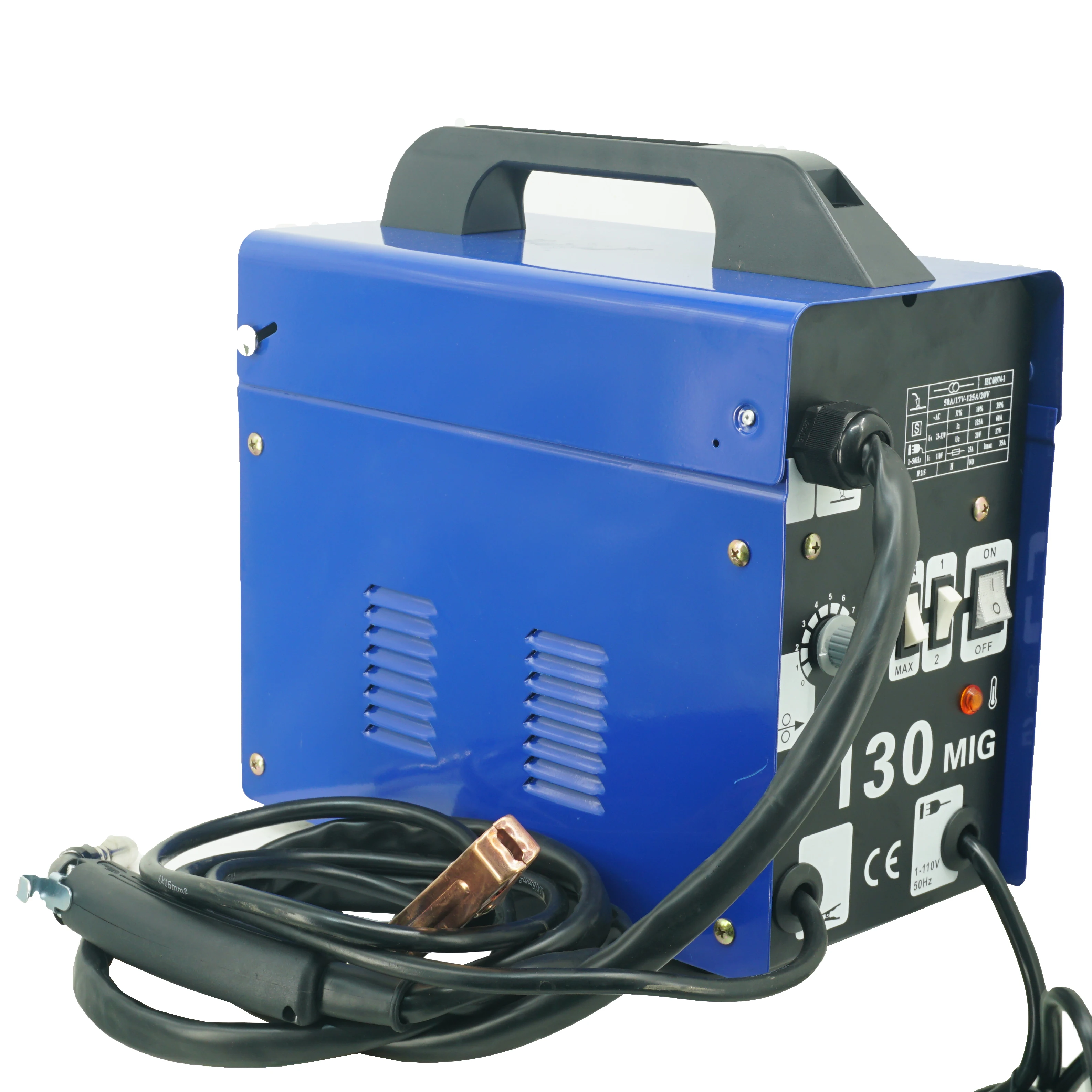MIG-130AC 1 Phase Ac Portable Gasless Wire Welder Mig 130 Welding Machine