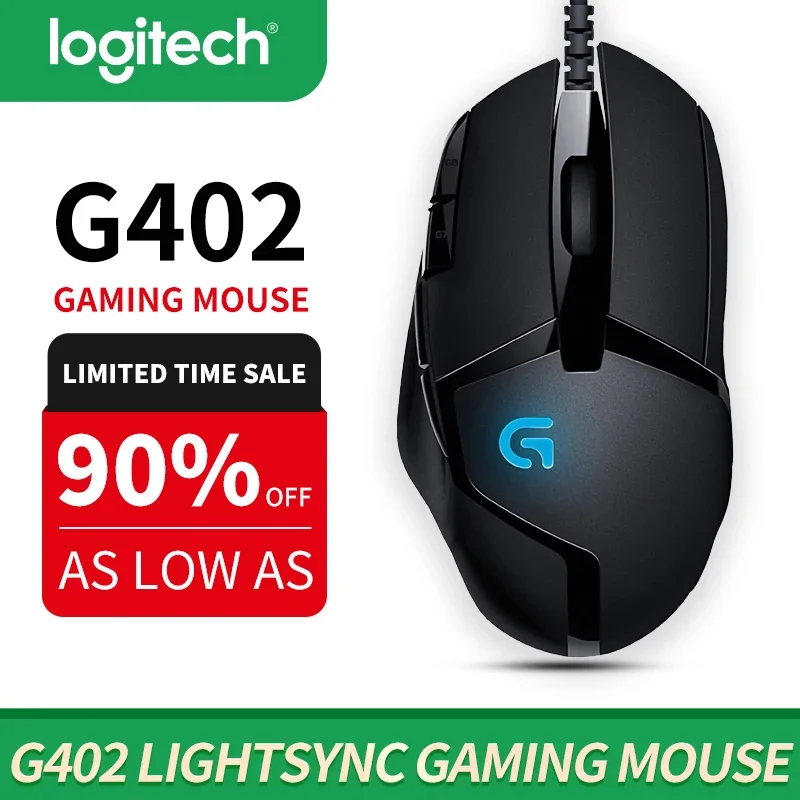 

Беспроводная игровая мышь Logitech G402 G304 для настольного ноутбука, офисной периферии, официальный магазин G203 G102