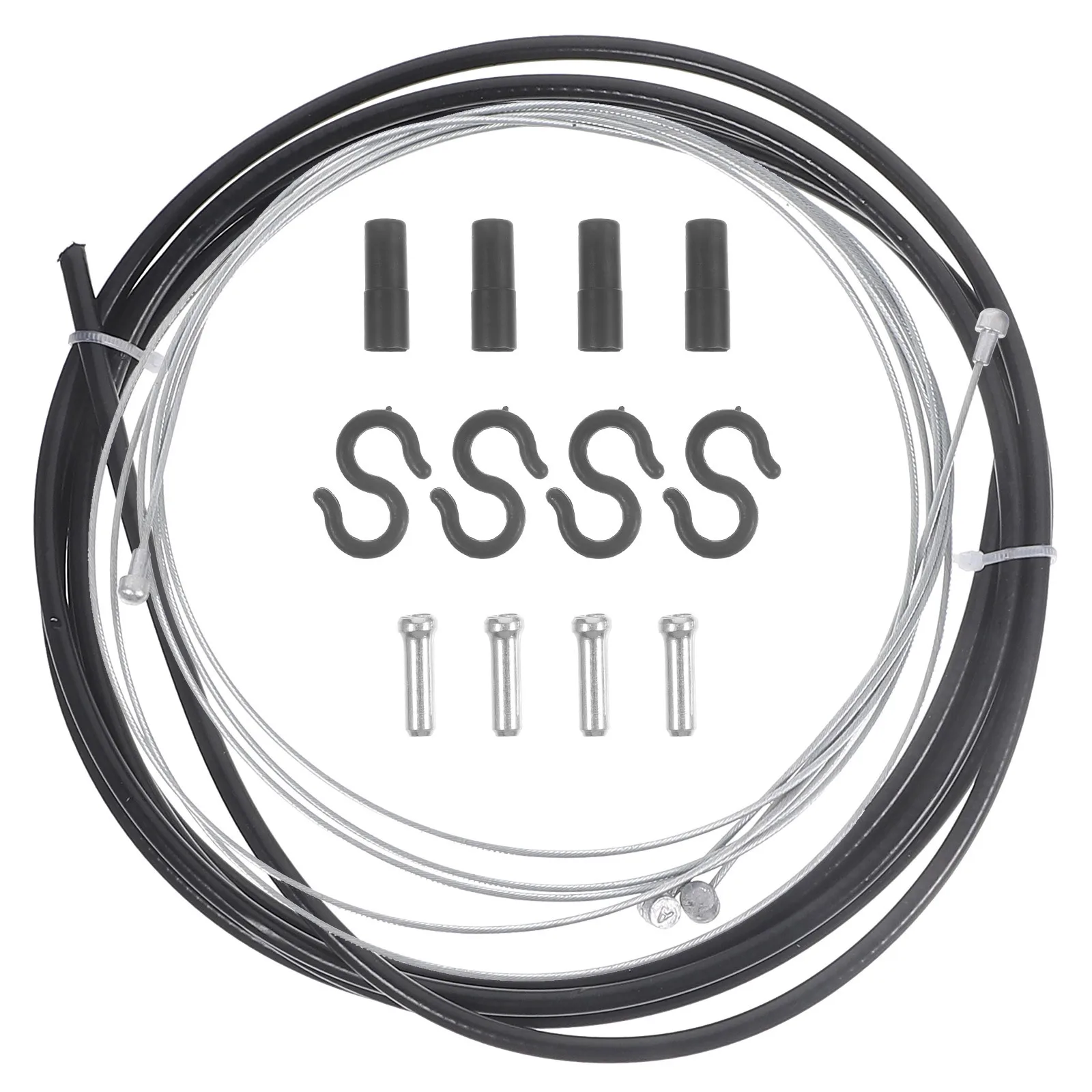 

1 Set Bike Brake Cable Kit Heat Resistant Wear Resistant Mountain Road Folding Bike Front Rear Brake Wire Replacement