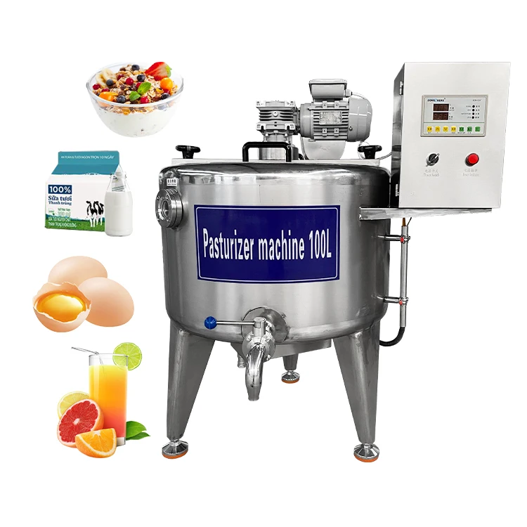 

Stainless Steel Industrial Milk Pasteurization Machine Tank Juice Ice Cream Yoghurt Milk Pasteurizer for Milk Egg Juice Beer