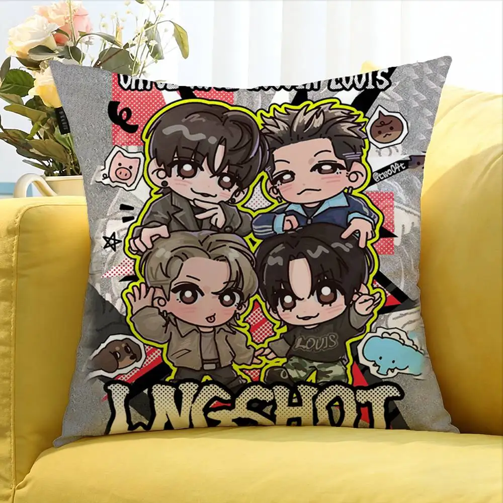 L-LNGSHO-T Hip-hop World Various Sizes Square Pillow Case For Car Home Bedchamber Decor