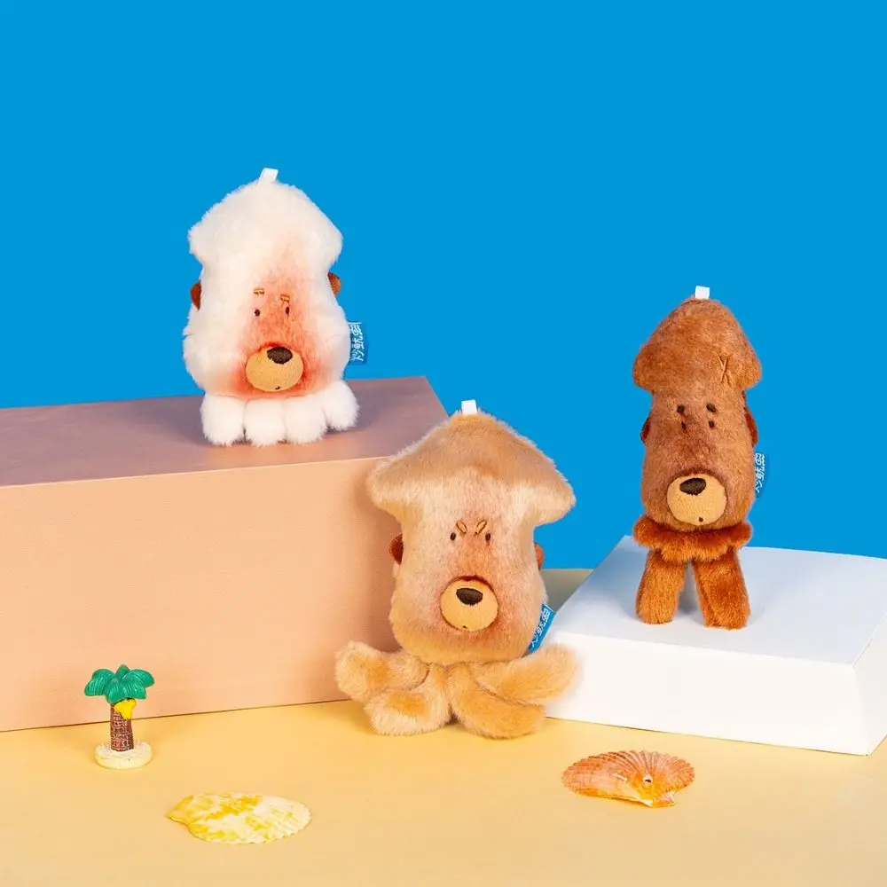 PP القطن الحبار أفخم المفاتيح لينة مريحة الحبار أفخم دمية قلادة رقيق جمع الحبار أفخم كيرينغ هدية عيد ميلاد