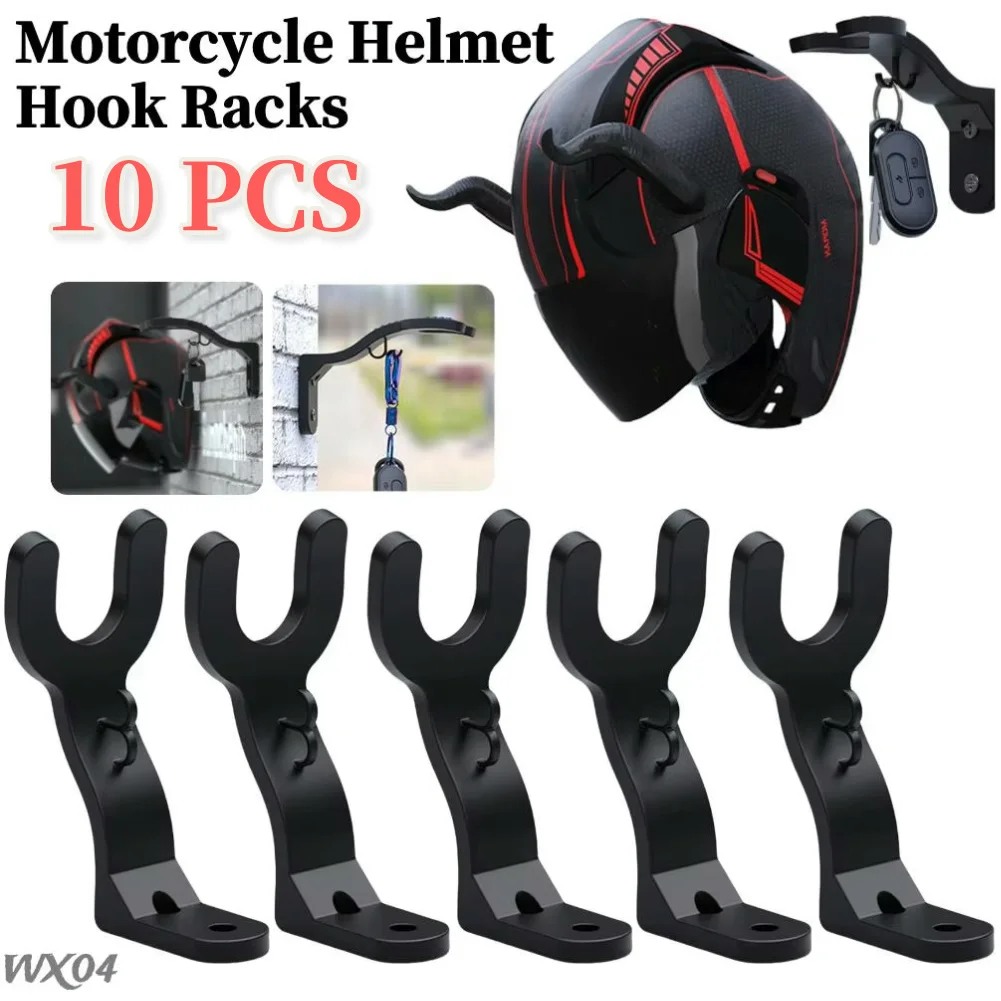 Motorcycle Helmet Hook Racks Home Luggage Jacket Holder Cabinet Shelf Wall Mount Hooks Helmet Display Hanger Stand