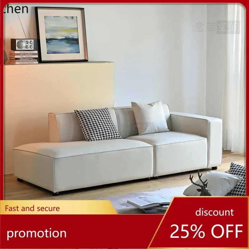 DSA  minimalist cloth sofa tofu block straight row three-person small apartment living room sofa home decor