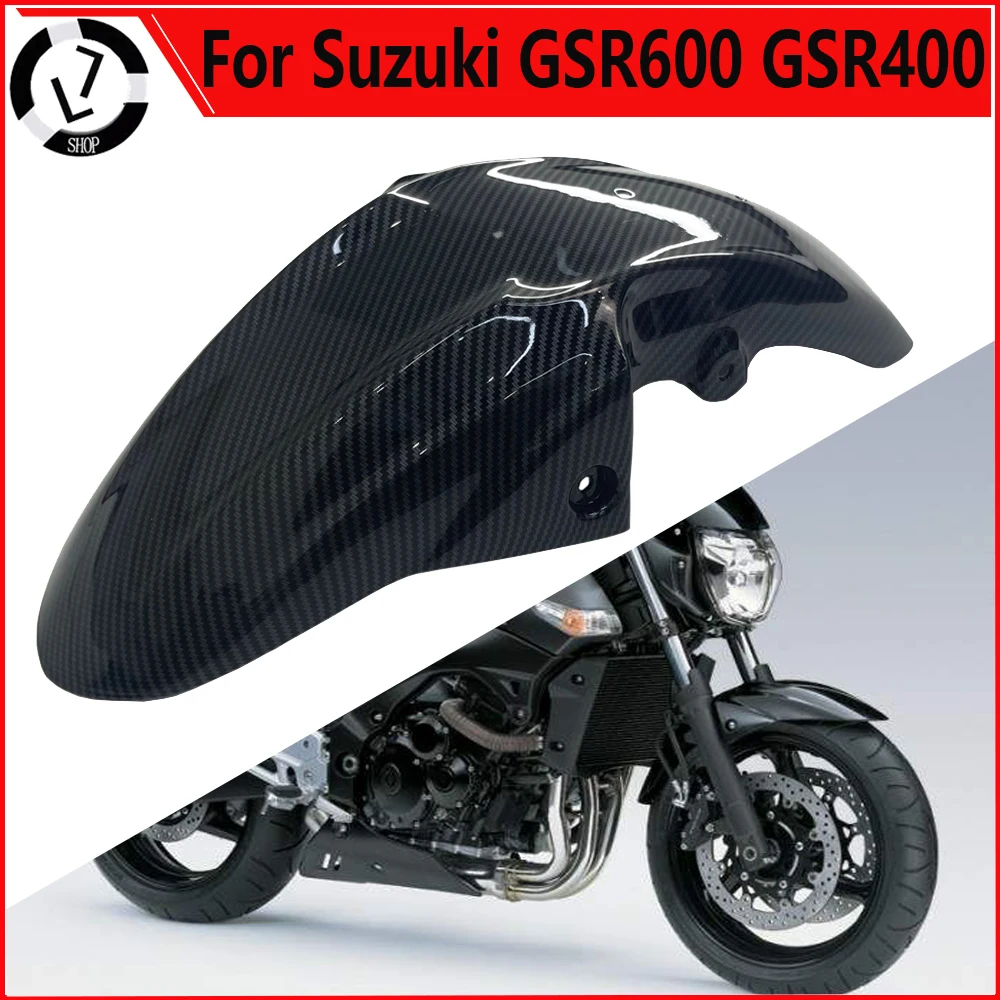 Motorcycle Accessories Front Fender ABS Injection Molded Carbon Color Suitable For Suzuki GSR600 GSR400 BK600 BK400