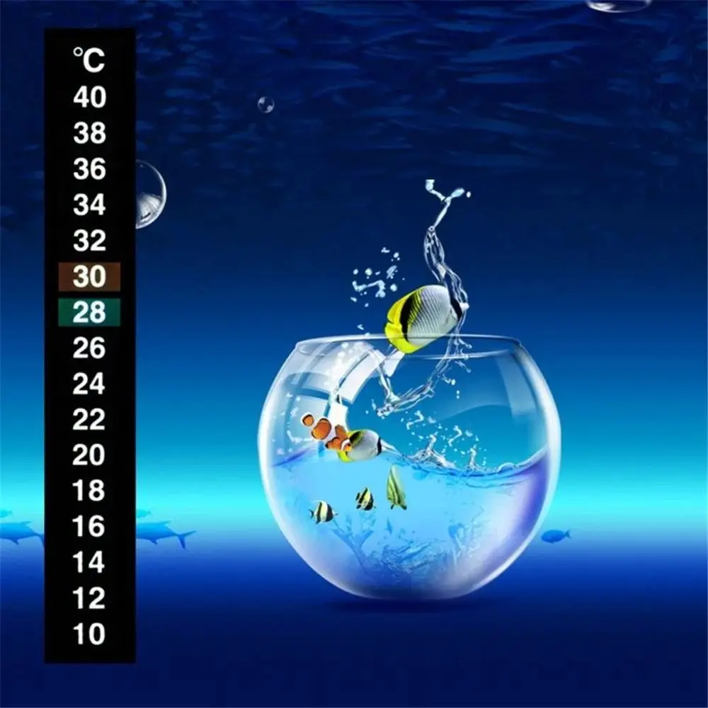 1/3/5Pcs Aquarium Thermometer Fish Tank Temperature Sticker Fridge Thermometer Sticker Measurement Temperature Stickers