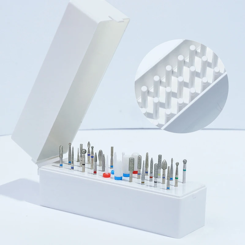 30 فتحة فرشاة ملف أظافر ، فرشاة حامل حاوية مانيكير ، إكسسوارات الأظافر #4