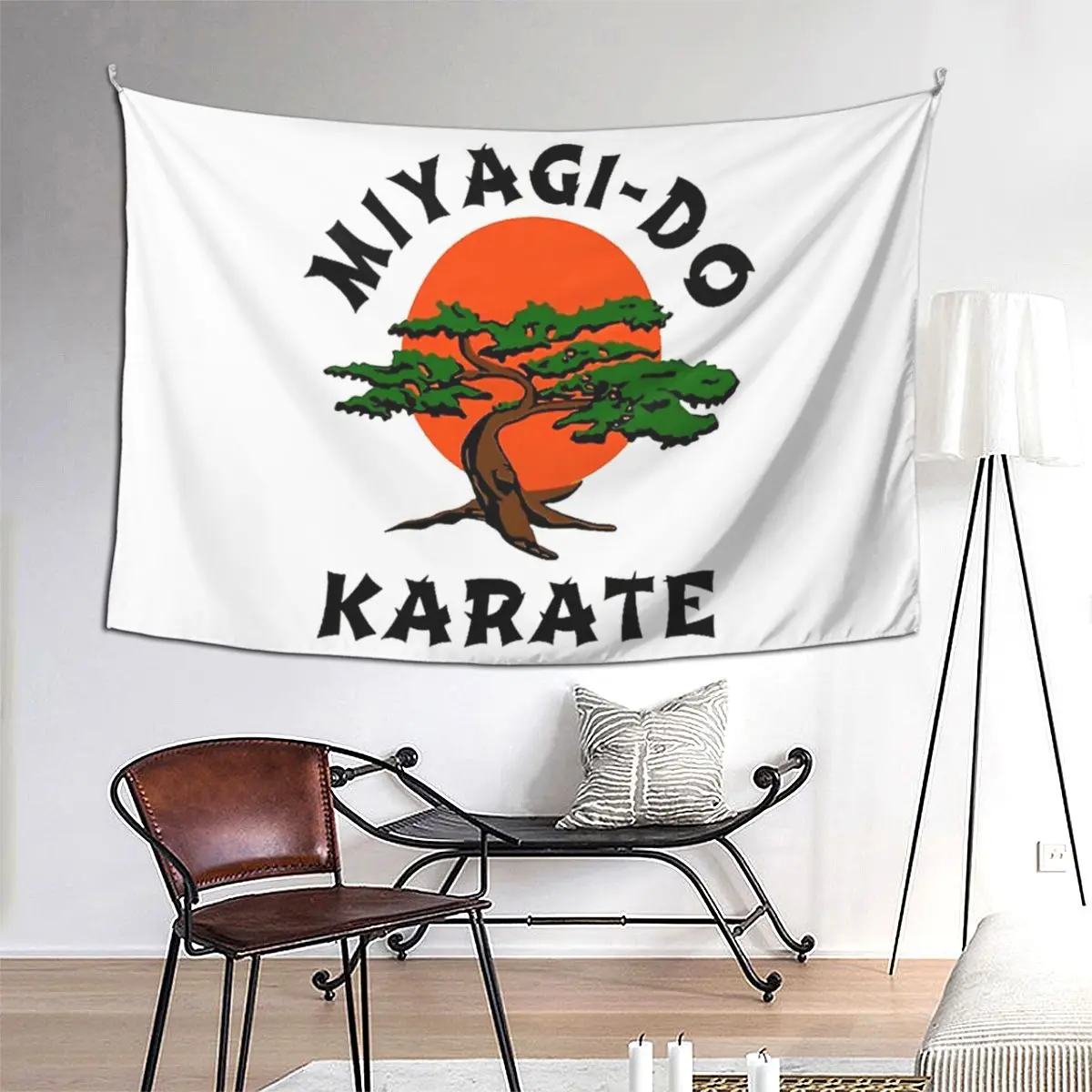 

Miyagi Do Karate Tapestry Funny Wall Hanging Aesthetic Home Decoration Tapestries for Living Room Bedroom Dorm Room