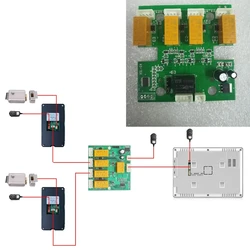 Hot sell For Home RVV4 Wired Video Door Phone Intercom Entry System 1 Monitor 2-4PCS Doorbell Camera Multi door distributor