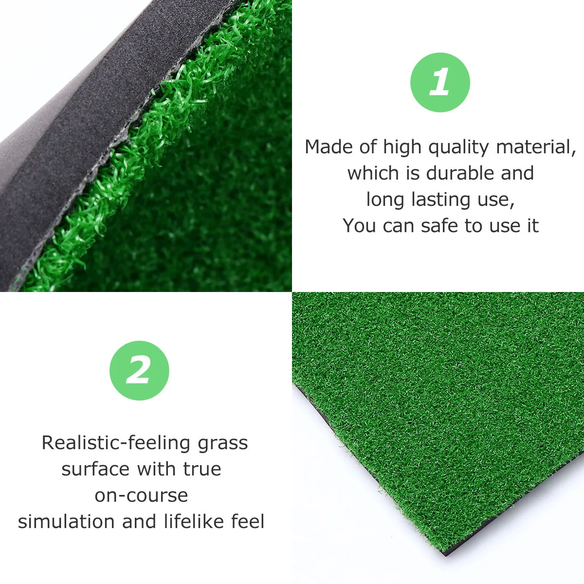 جولف سوينغ ممارسة حصيرة المحمولة العشب الاصطناعي وسادة التدريب سطح العشب واقعية المنزل الفناء الخلفي استخدام حصيرة ضرب صغيرة