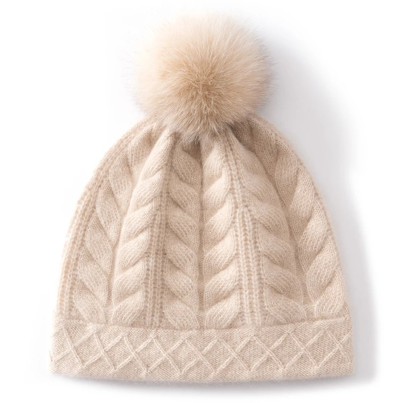 

KOIJINSKY Women's Autumn/Winter 100% Cashmere Knitted Hat