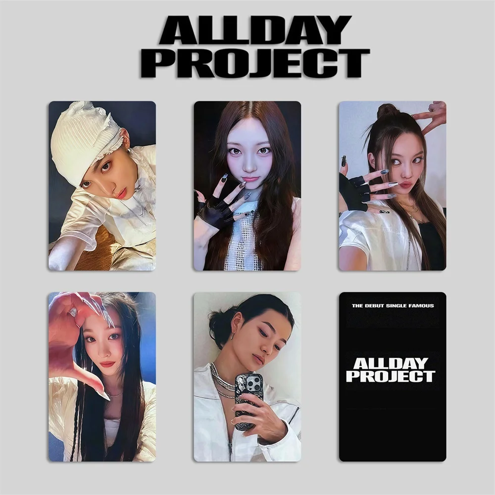Kpop ALLDAY PROJECT FAMOUS Debut Album Photocards 5/20Pcs/Set Annie Tarzan Bailey Woochan Youngseo YETI Selfie Cards Fans Gift