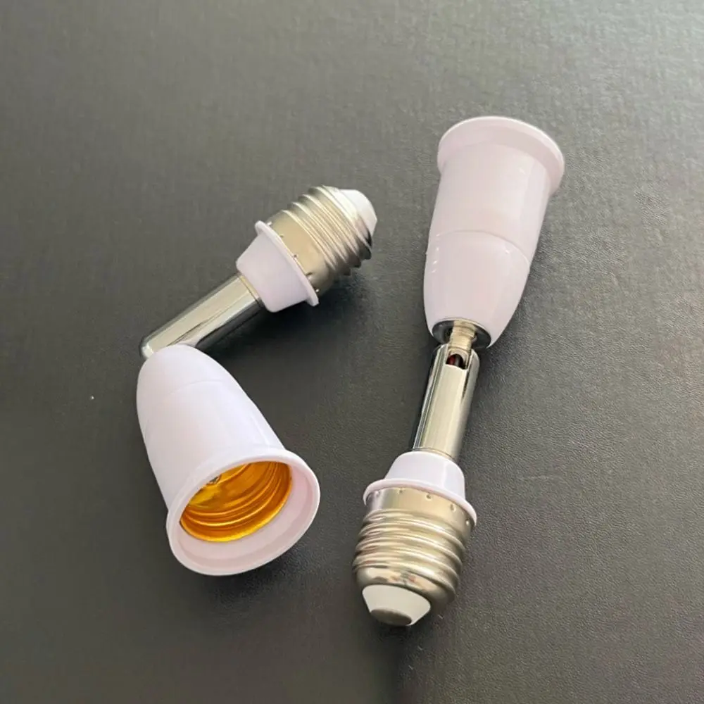 180 Degree LED Light Socket Converter Flexible Extension E27 to E27 Bulb Socket Adjustable Vertical LED Light Adapter Home