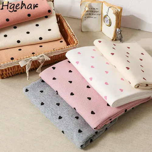 하트 프린트 패브릭 수제 DIY 의류 재료 바느질, 의류 액세서리 디자인, 내마모성 직물, 신제품 