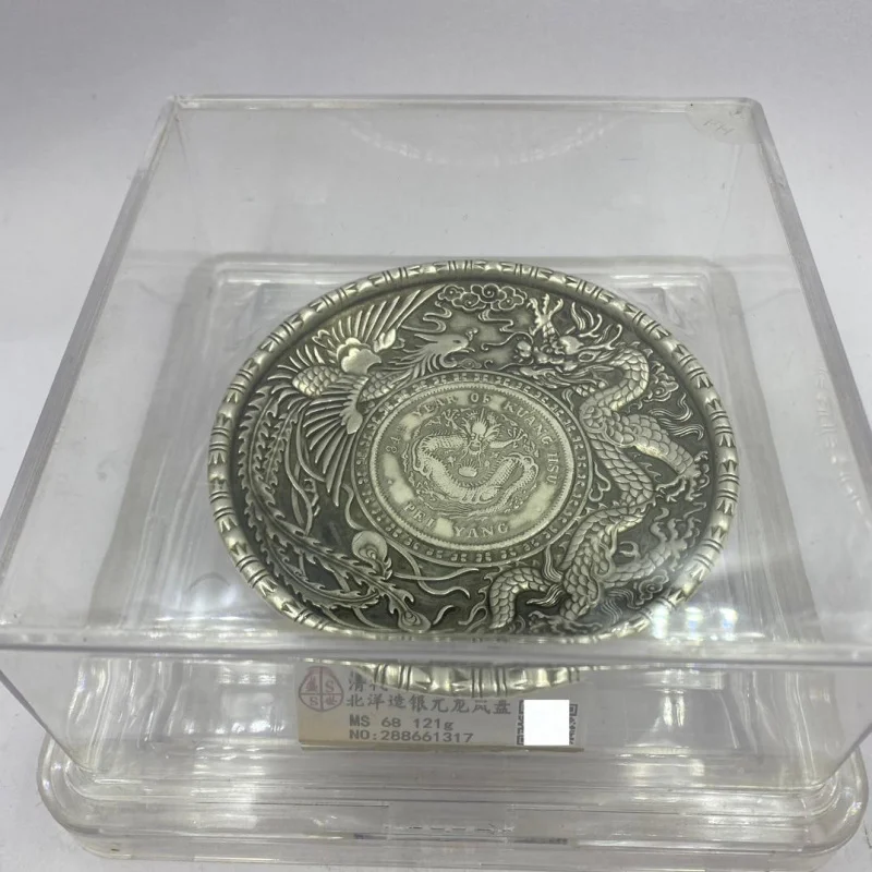 piatto-vintage-in-rame-bianco-placcato-argento-con-dragone-e-fenice-intarsiati-piatto-decorativo-in-stile-dollaro-d'argento