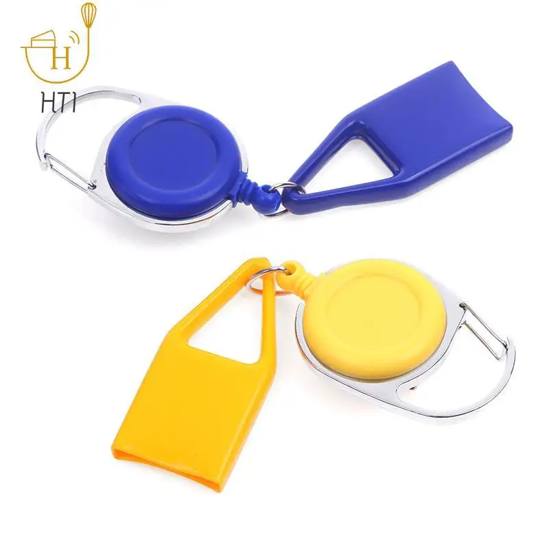 1pc Silicone Lighter Protective Cover Lighter Holder Sleeve Clip With Retractable Keychain Regular Size Smoking Accessories