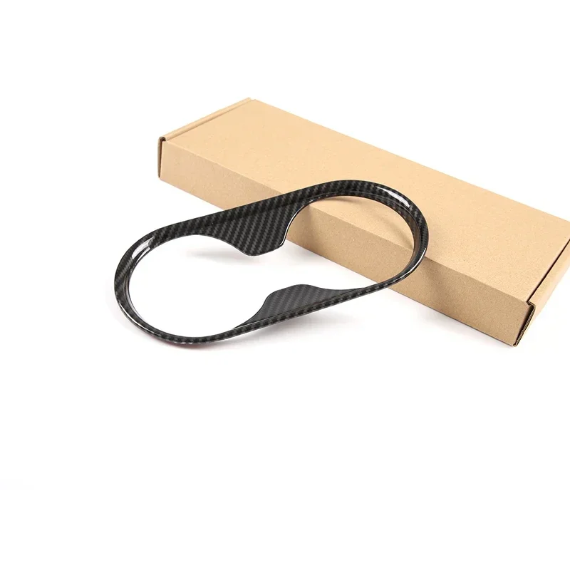 ABS Carbon Fiber 1pcs Center Control Water Cup Holder Frame Cover Trim Color for Ford Ranger 2015 2016 2017 2018 2019 2020 2021 - Image 3