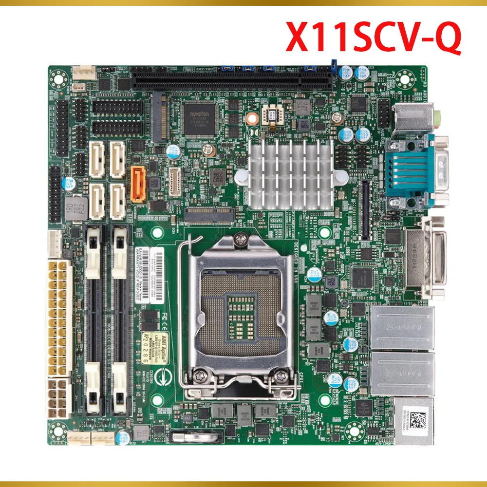 

Материнская плата Serevr для сервера Supermicro Single-Socket Q370, 8-го/9-го поколения i9 i7 i5 i3 LGA-1151 X11SCV-Q