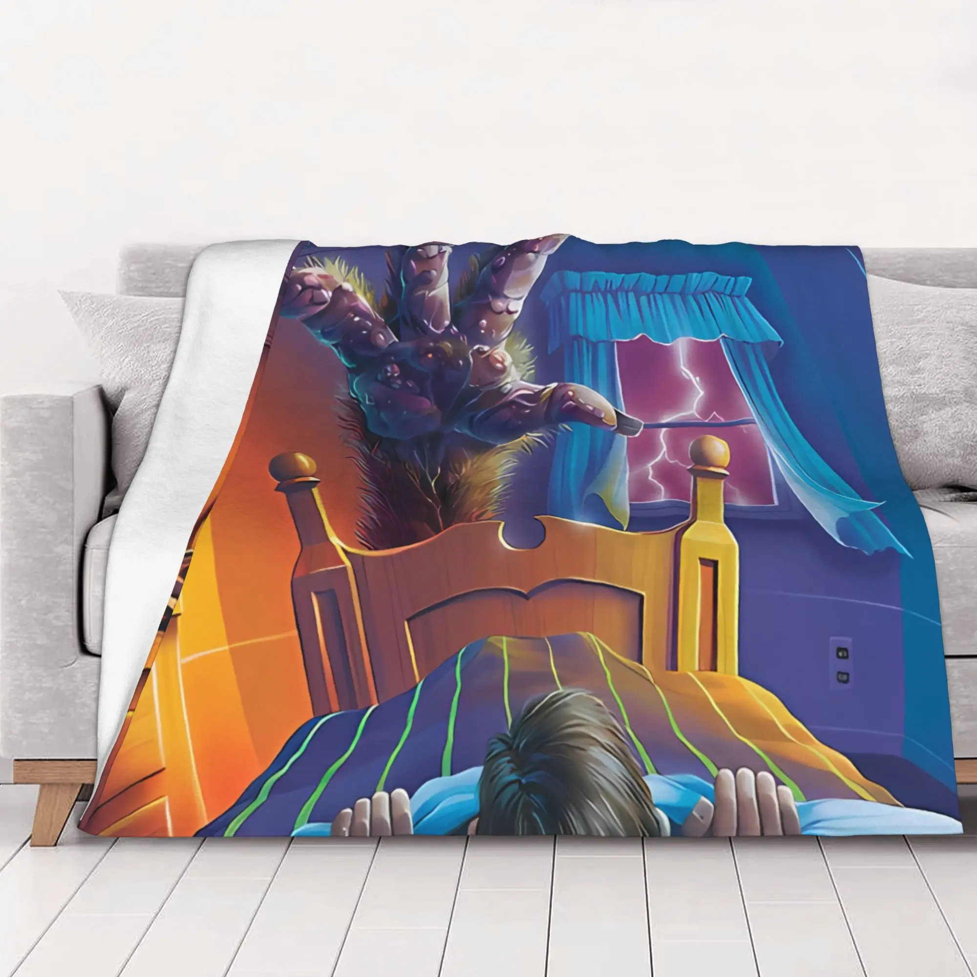 1PC Goosebumps poster Goosebumps home room decorations Winter Blankets for Adults Bedding Home Interior Sofa Knee