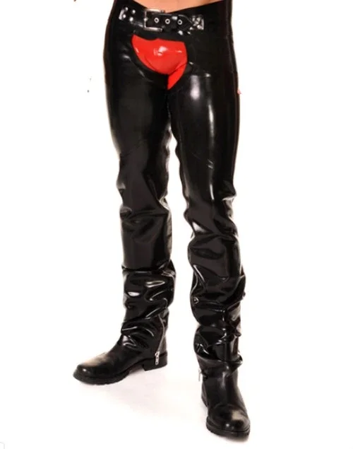 

100% Latex Rubber Pants 0,45mm Hose Jeans Schlaghose Catsuit Ganzanzug Kostüm HOT