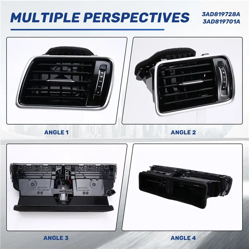 Unusual Car Dashboard Air Conditioner Air Outlet Assembly A/C Outlet Grille Panel 3AD819728A 3AD819701A For VW CC PASSAT B6 B7