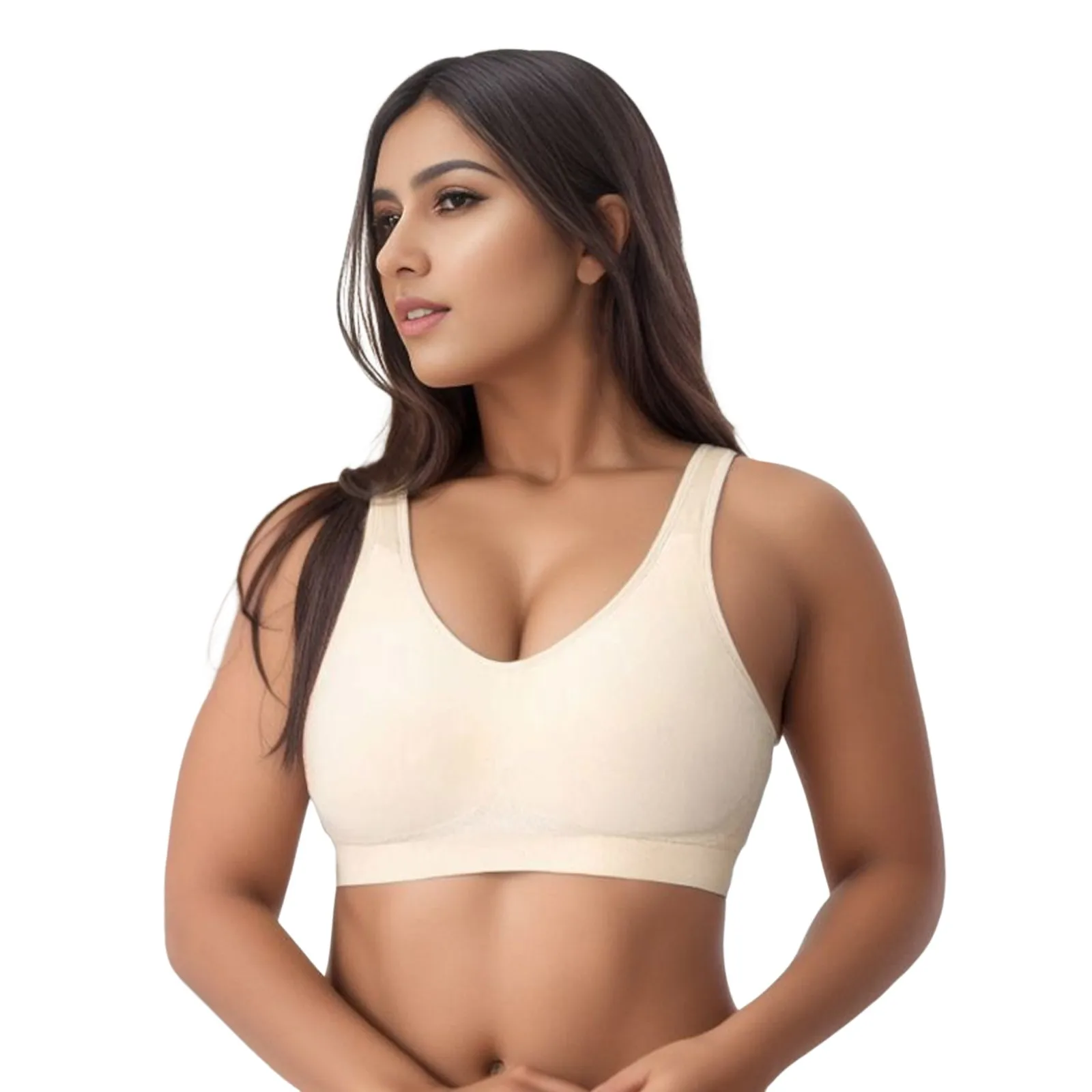 Women\'sCompression Wirefree High Support Bra For Women Small To Plus Size Everyday Wear Exercise And Offers Style Sports Bra