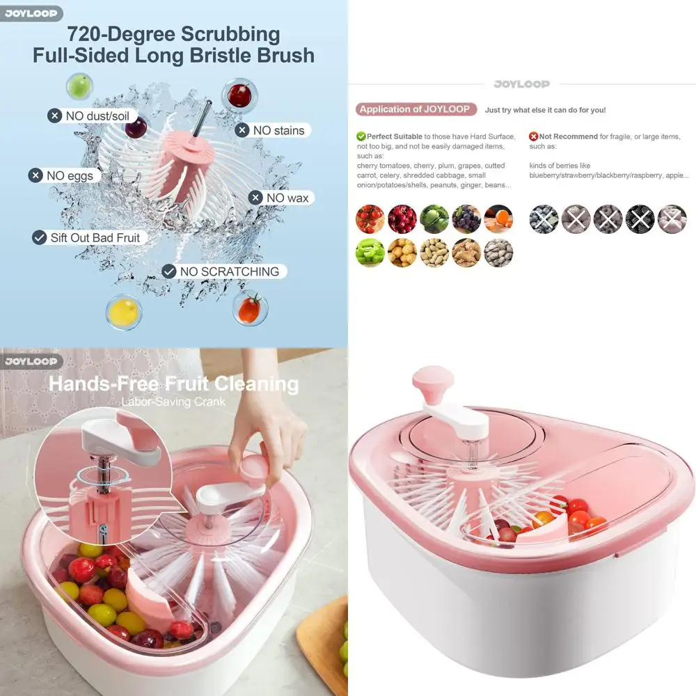 

Сушилка-центрифуга для фруктов MOOP, большая сушилка-центрифуга для фруктов с щеткой, для мытья и сушки фруктов и салатов