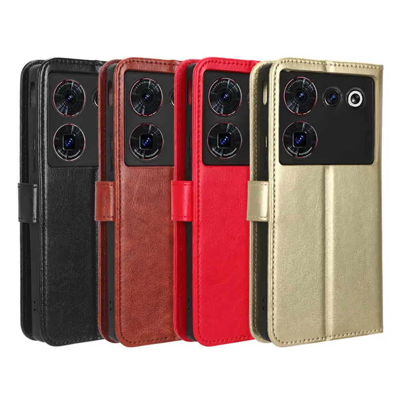 ZTE Nubia Z50 Ultra NX712J Case Book Wallet Vintage Slim Magnetic Leather Flip Cover Case for ZTE Nubia Z50 Ultra 5G NX712J