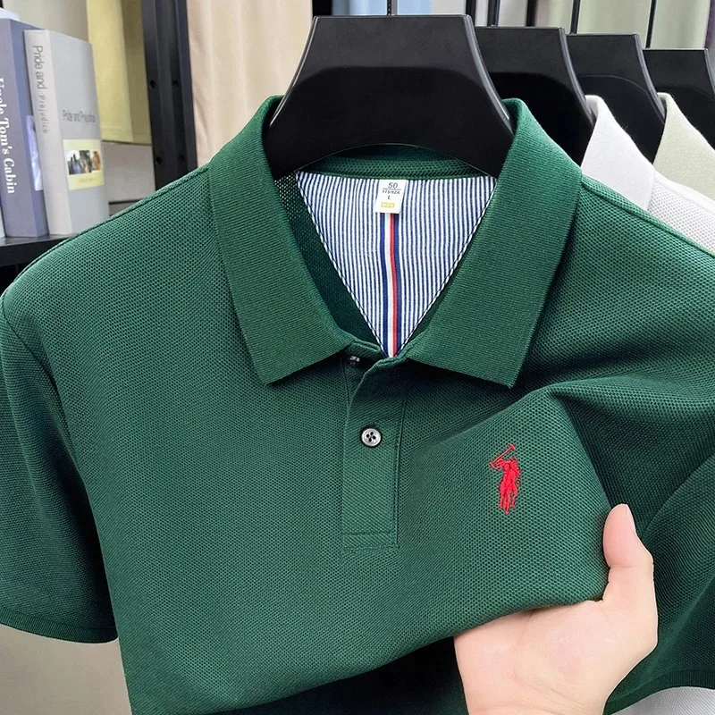100% Baumwolle Kurzarm Polo Shirt Herren Sommer Mode High-End Marke Hot Verkauf Paul Stickerei Golf Tops Freizeit Business T-Shirt – Detail 8