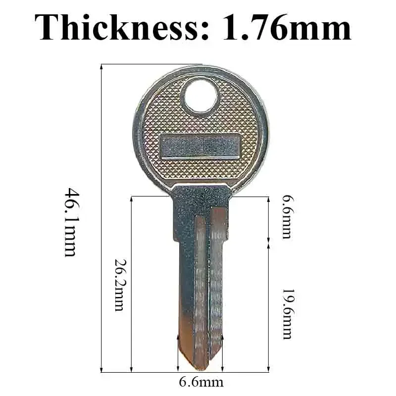 5-100 Pcs AB43 ABUS Hi-Rel Key Blank Locksmith Tool Uncut Iron Material for Padlocks Bike Cabinet Locks House Home Door