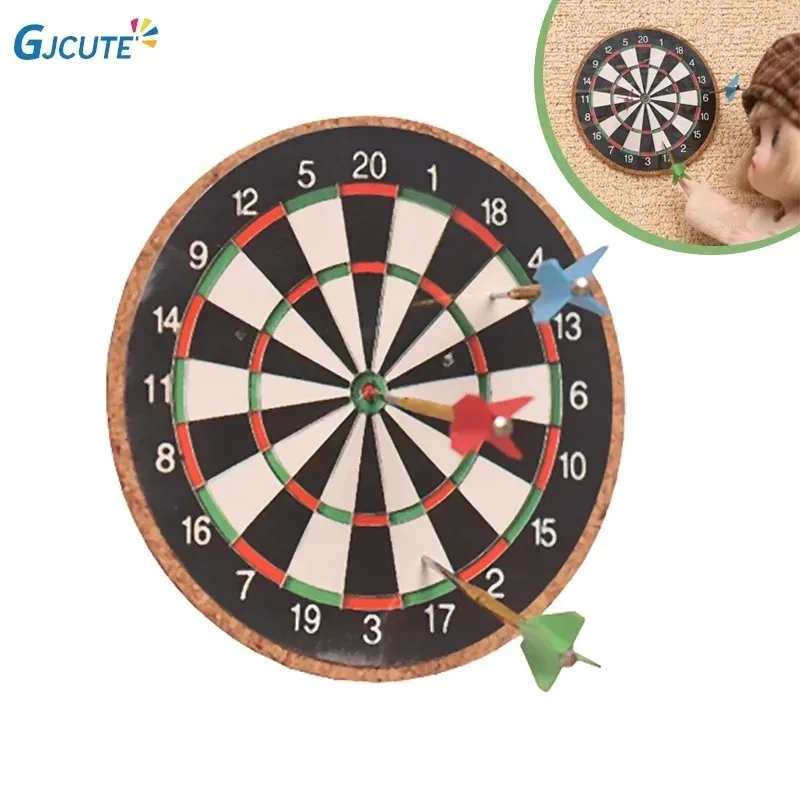 4 Teile/satz Puppenhaus Miniatur Darts Sport Spielzeug Set Modell Mini Darts Sport Home Outdoor Szene Zubehör Maßstab 1:12