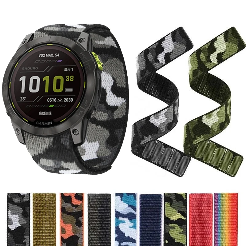 Hit Stitching Color Velcro Nylon Strap For Suunto Nautic S Dive Watch Lightweight Hook and Loop Fastener Quick Release Wristband