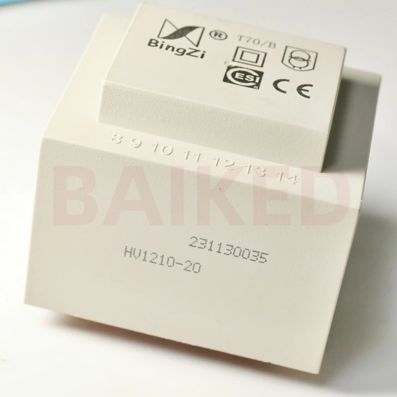 BingZi T70/B ESI Old version HV1210-07 1-7 AC 1200V/50HZ 9-13 AC 13.5V DIP-4 Power transformer Replaces the new HV1210-20 AC 14V