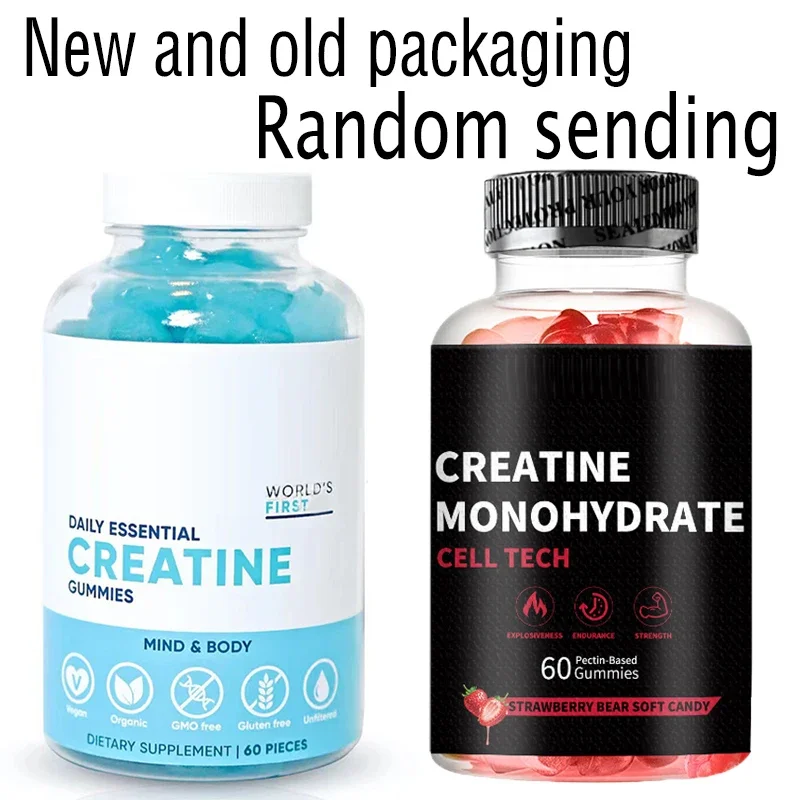 

2 bottle magnesium creatine monohydrate soft candy inhibits muscle fatigue relieves muscle soreness collagen synthesis