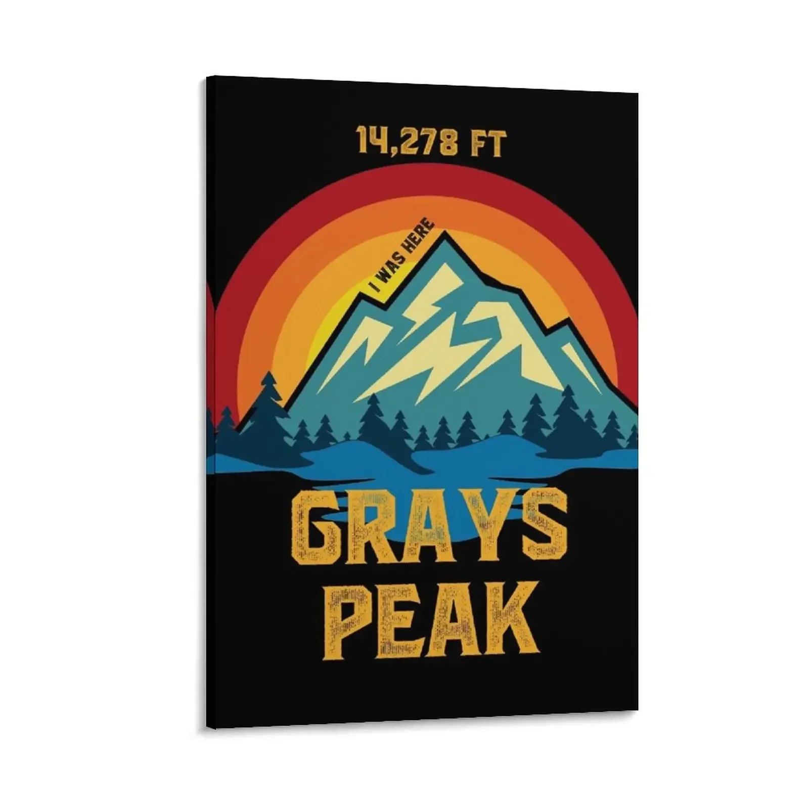 

Grays Peak Climbing Canvas Painting home decoration accessories wall frame for living room Decorative picture