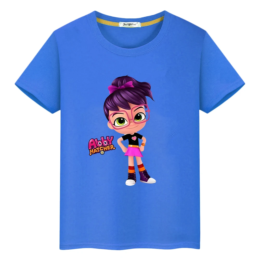 

boy girl clothes Abby Hatcher Print 100%Cotton T-shirt pride tshirt anime Tees Summer Cute Short cartoons Tops y2k kid Day gift