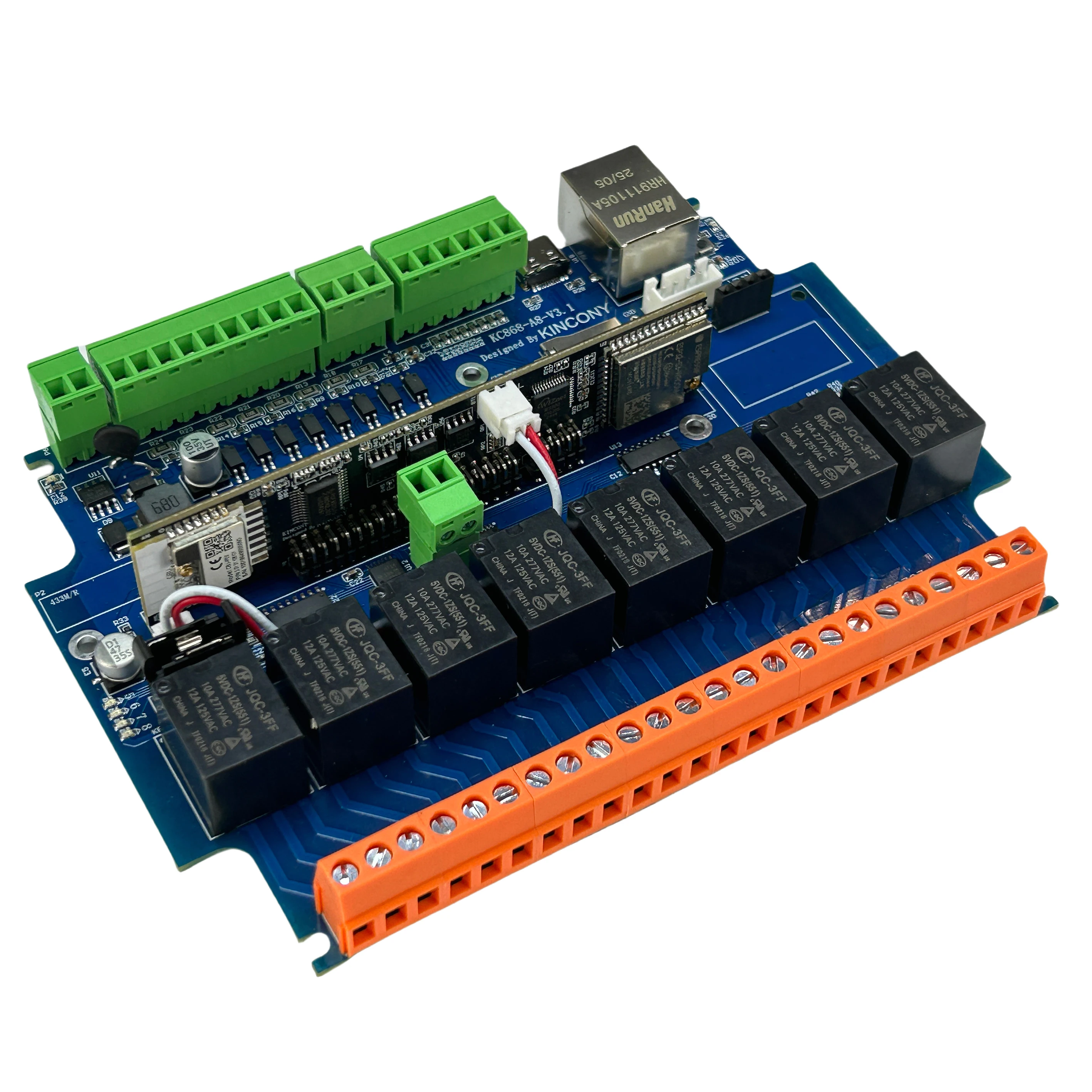 KC868-A8v3 ESP32-S3 8 Channel Relay Module ESPHome Home Assistant