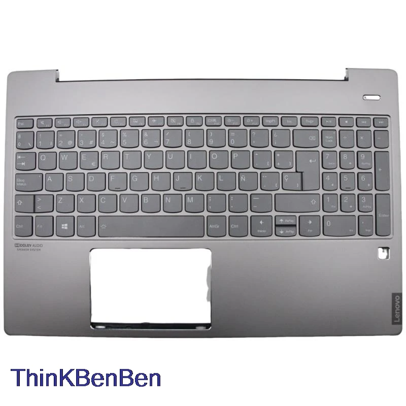 

ES Spanish Mineral Gray Keyboard Upper Case Palmrest Shell Cover For Lenovo Ideapad S540 15 15IWL GTX 5CB0U43633