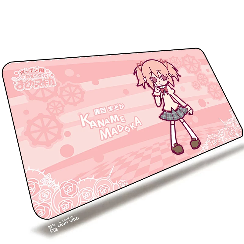 Keyboard Mouse Pad Cute Puella Magi Madoka Magica Large Gaming Accessories Desk Mat Cartoon Mousepad Computer Pc Gamer Anime Rug