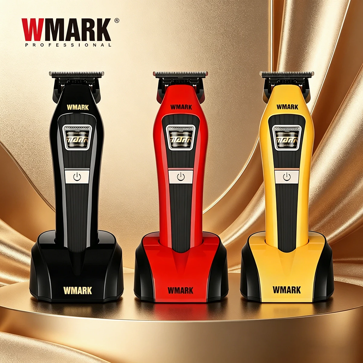 WMARK NG-VT1 Professional Beard Trimmer for Men Cordless Hair Trimmer Machine External Rotor Brushless Motor with Base Charger