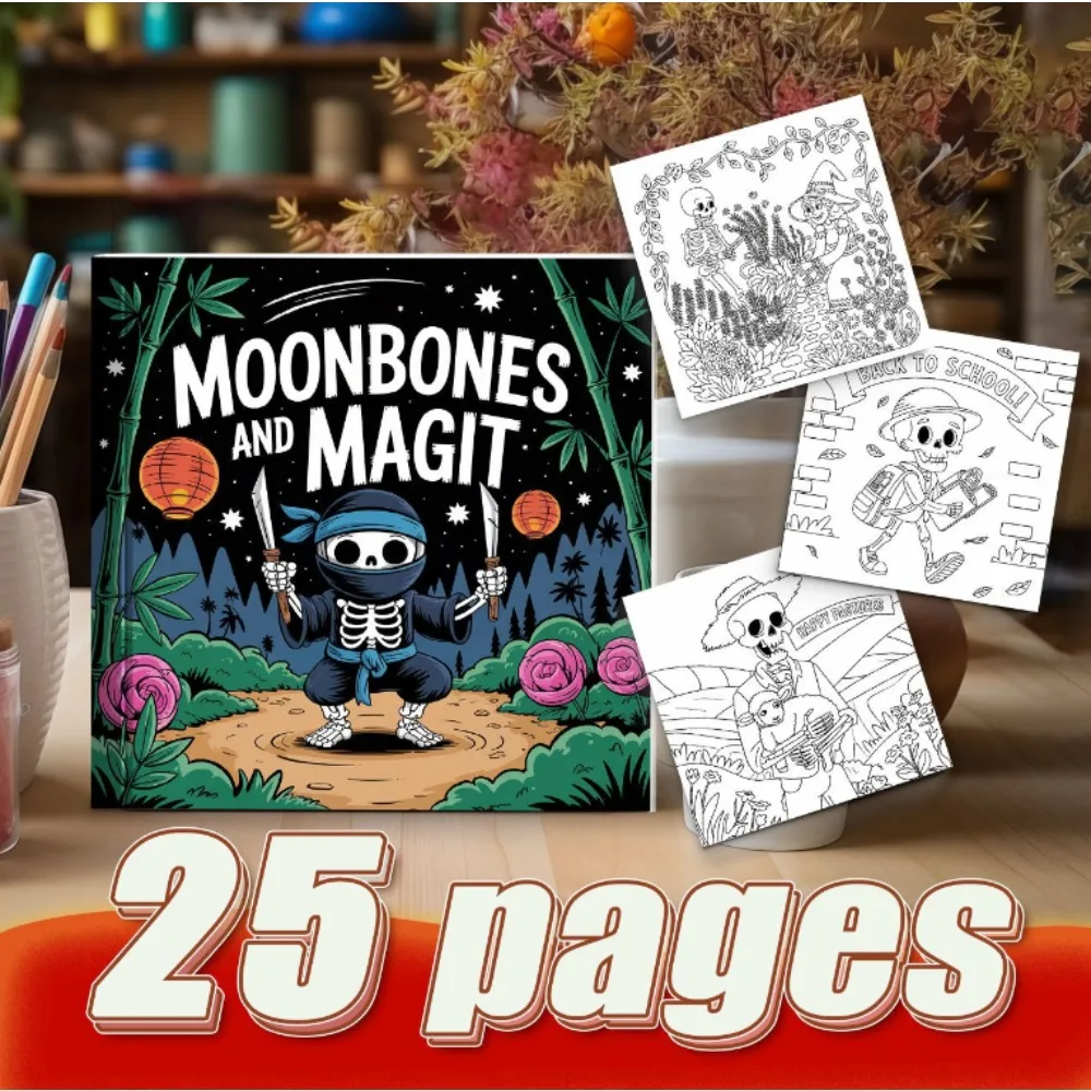 Flower Fairy Cartoon Skeleton Integrated Coloring Book Gather Diverse Elements To Fully Express Unique Personal Charm